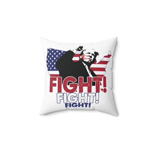 Trump USA Fight Square Pillow