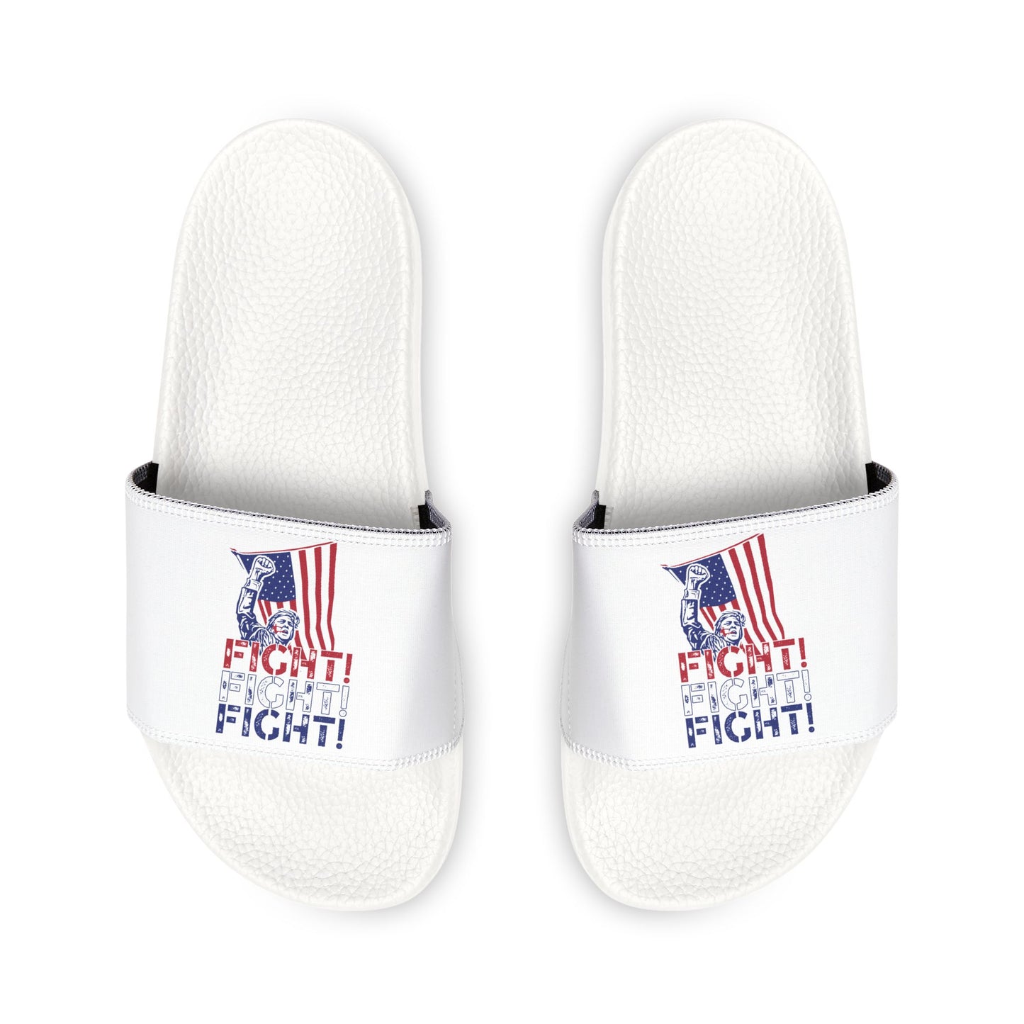 Trump Fight, Fight, Fight Women's Sandals (White)