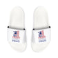 Trump Fight, Fight, Fight Women's Sandals (White)