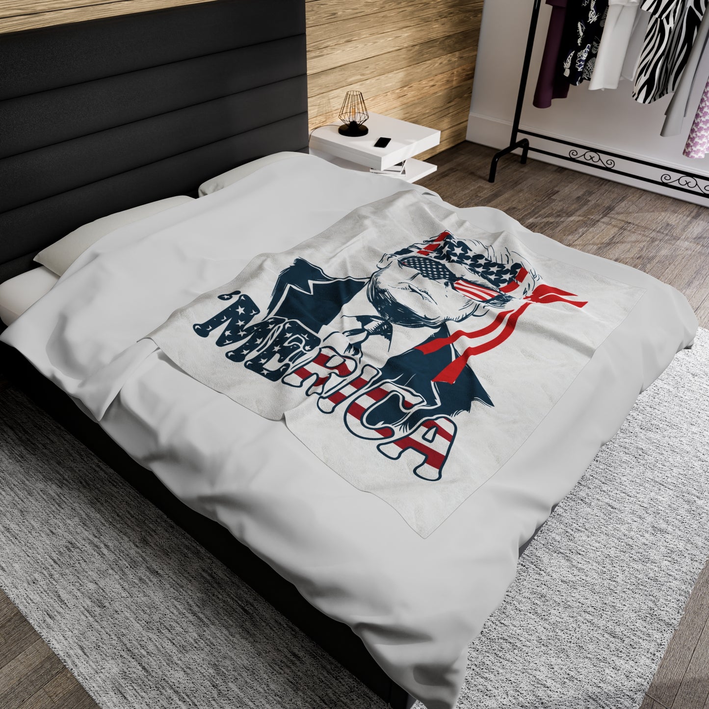 Trump 'Merica Velveteen Blanket