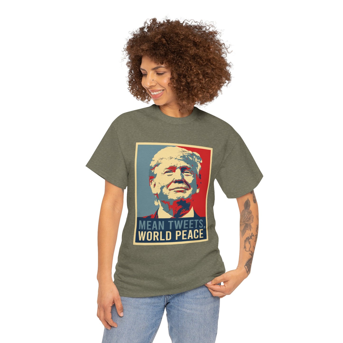 Trump Mean Tweets World Peace T-Shirt