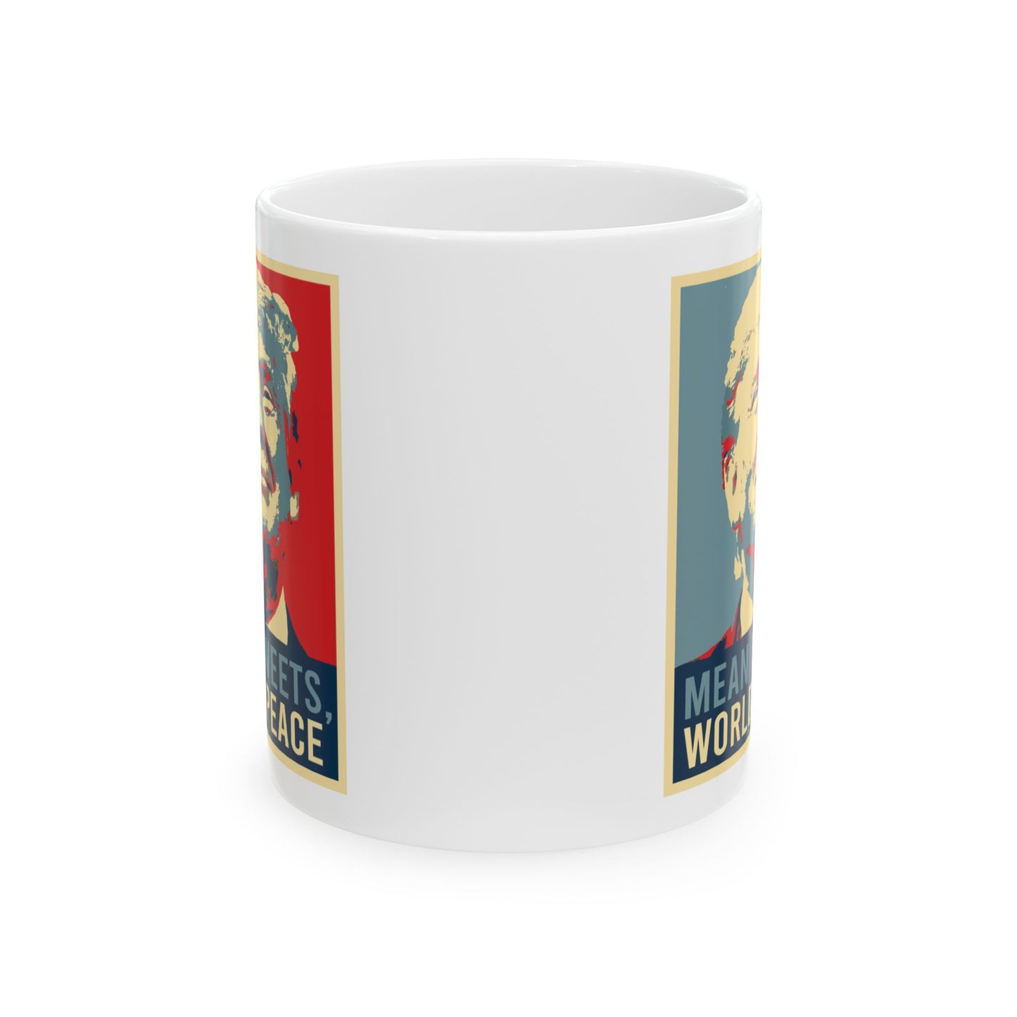 Trump Mean Tweets World Peace Mug, (11oz, 15oz)