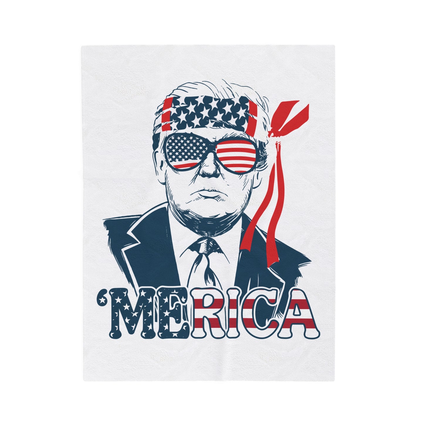 Trump 'Merica Velveteen Blanket