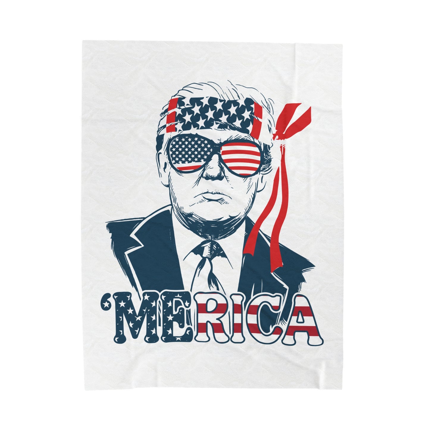 Trump 'Merica Velveteen Blanket