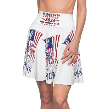 Trump Fight, Fight, Fight Skater Skirt for Women