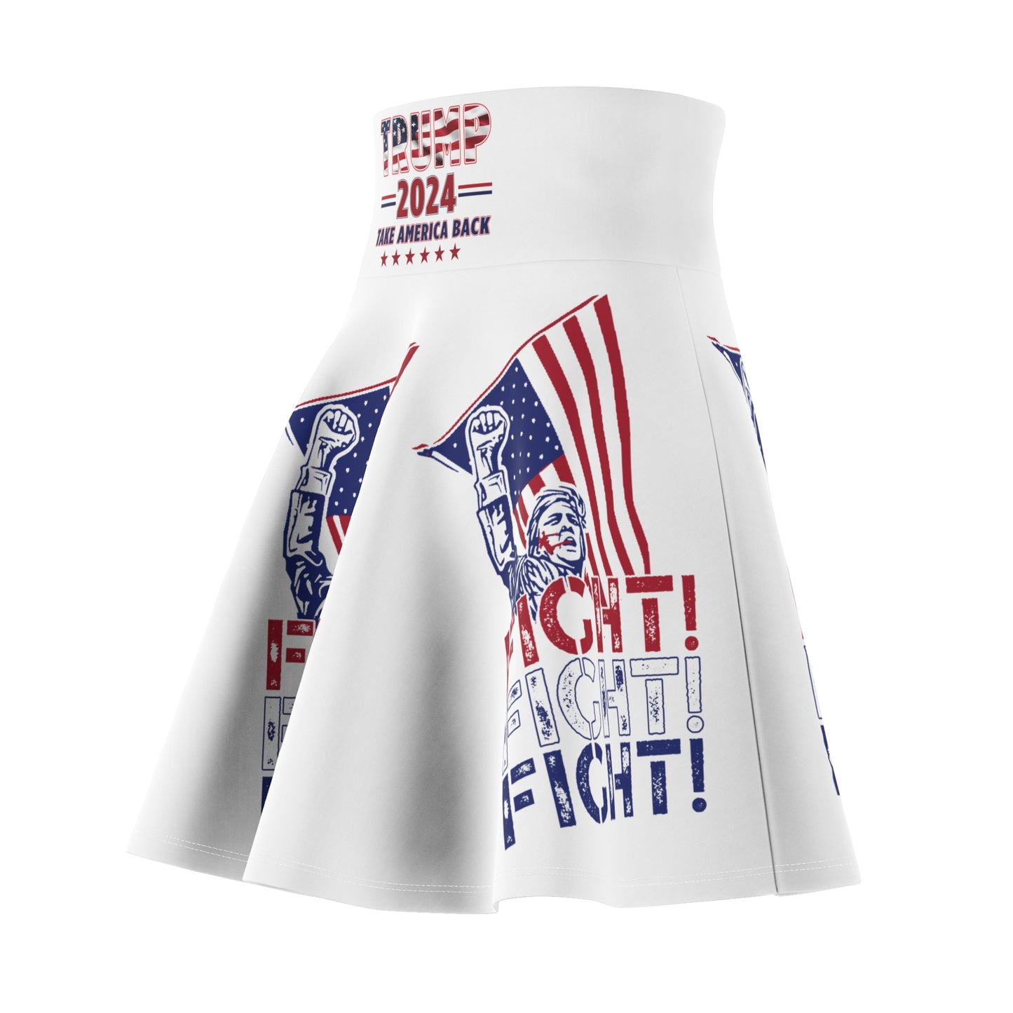 Trump Fight, Fight, Fight Skater Skirt for Women